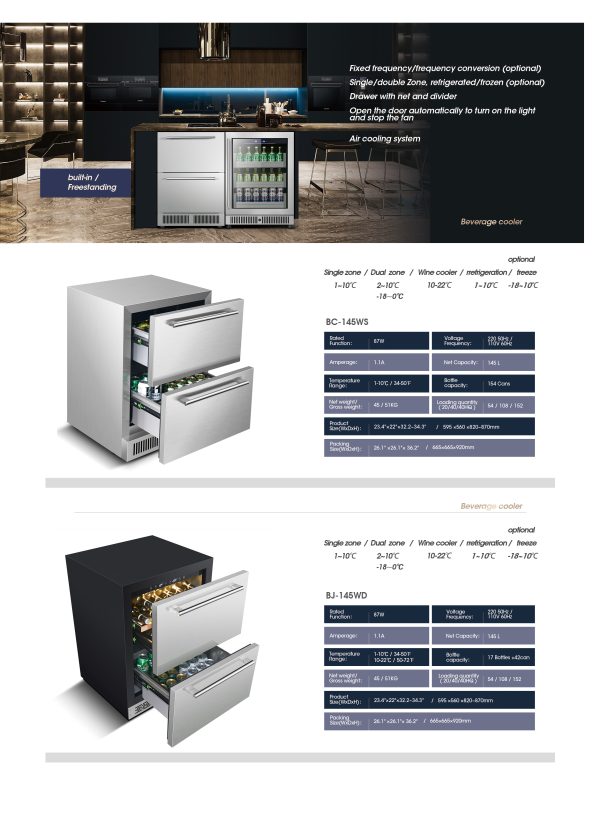 Solar DC Fridge-Freezer BCD-70 — 70L