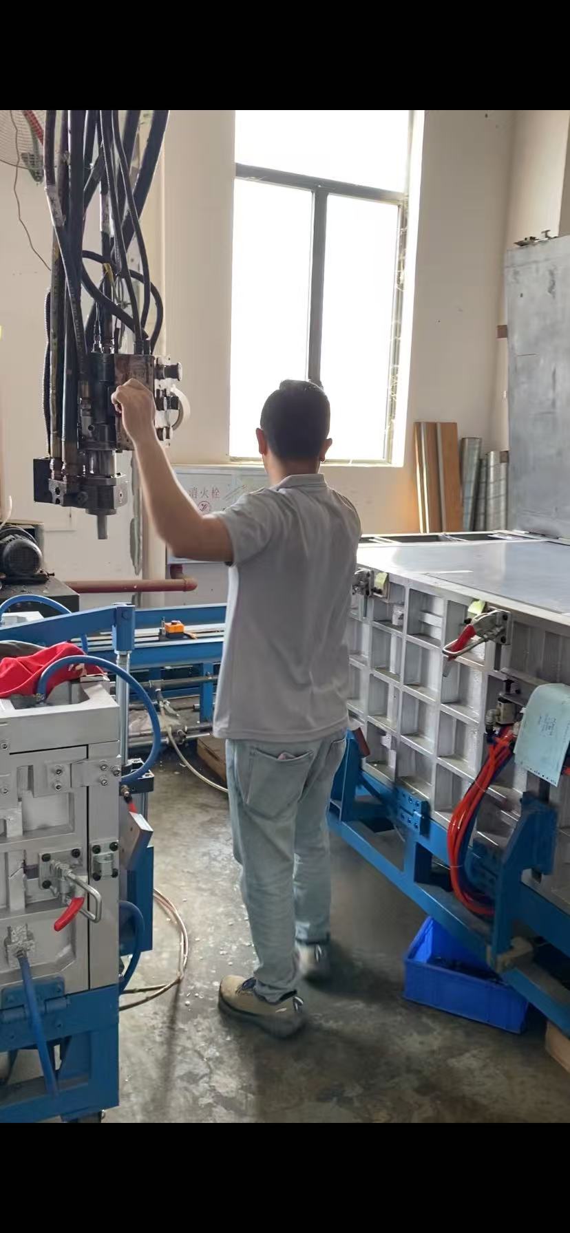 ICECROWN factory interior with advanced assembly workstations